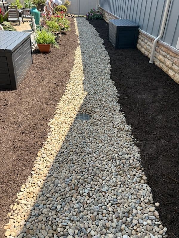 Fairlawn Yard Transformation With Swale and Landscaping image