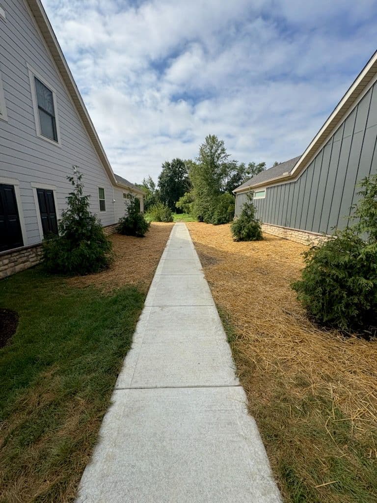 Gallery photos for Fairlawn Yard Transformation With Swale and Landscaping: Image #1