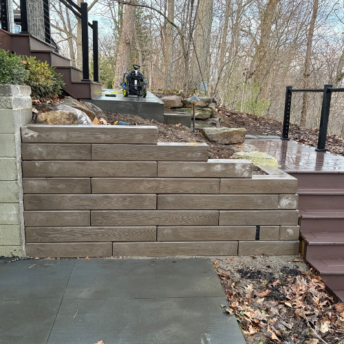 akron retaining walls